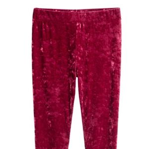 Red Velvet Leggings